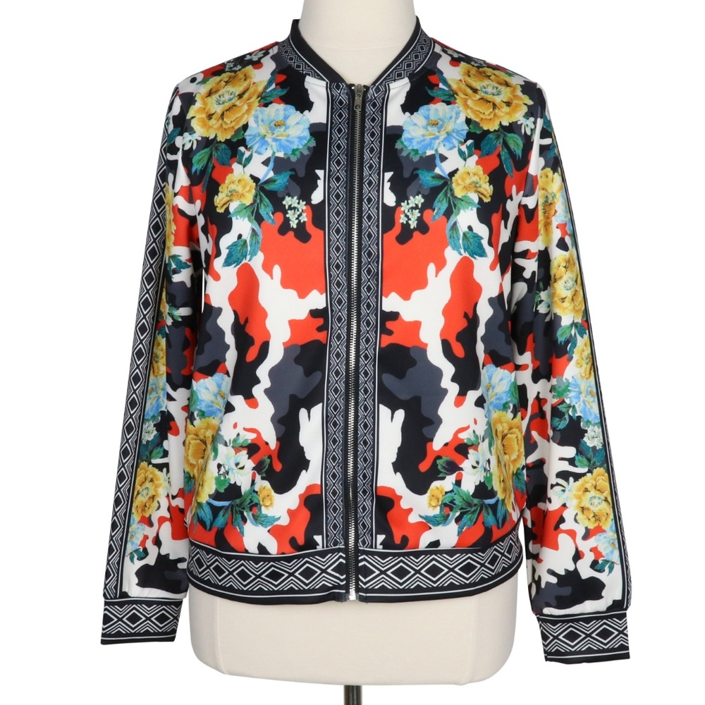 Camo Florals 2X Track Suit Jacket & Leggings Set - Picture 2 of 8